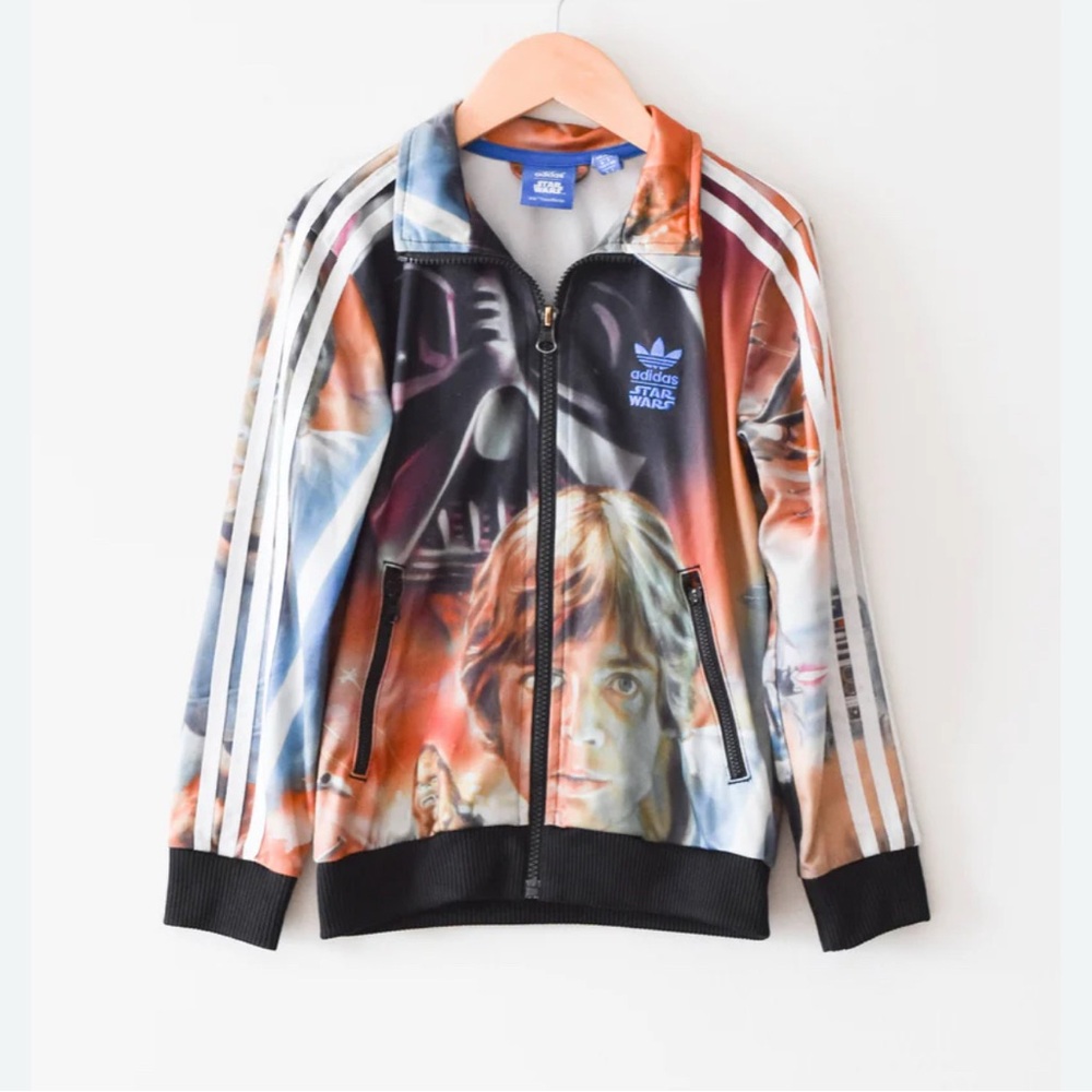 🍀Sale 4/$20 Adidas x Star Wars zip-up sz 11-12 (M) youth